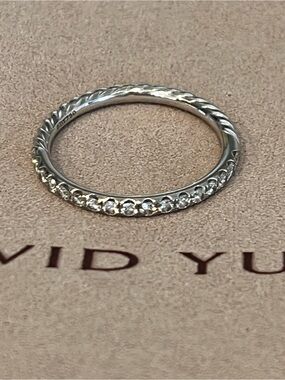 David Yurman 18k white Diamond EDEN RING -8